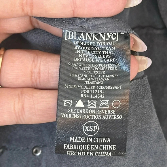 BLANK NYC Elliot Faux Suede Moto Jacket Size XS Petite - Picture 7 of 11